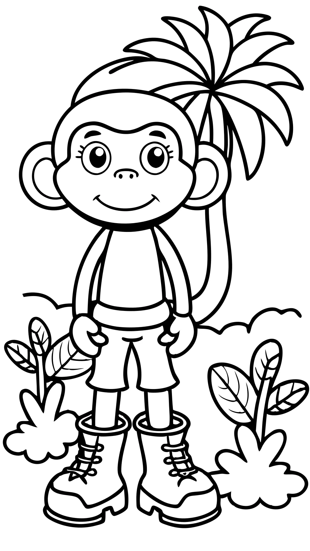 boots from dora coloring pages